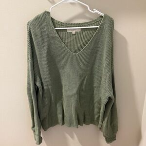 Loft green long sleeve sweater